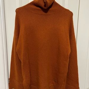 Burnt orange Michael Kors turtleneck sweater size medium